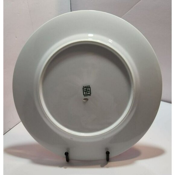 Vtg Tait Duetto Round 12.25" Platter Red with Green Trim Made in Japan - Picture 3 of 7